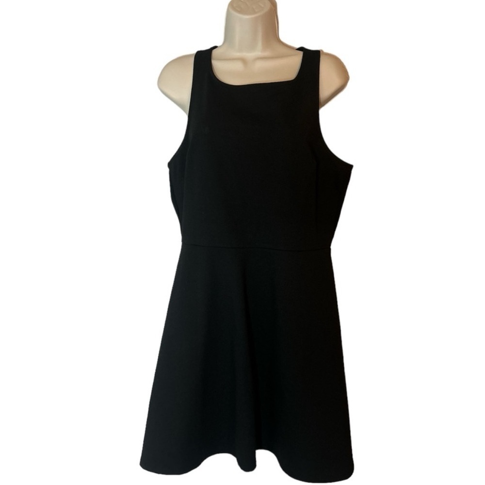BCBG black sleeveless dress with back zipper size L